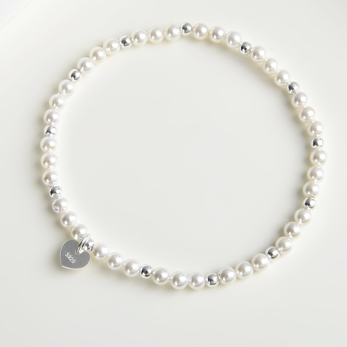 stretch bracelet with shell pearl handmade bracelet